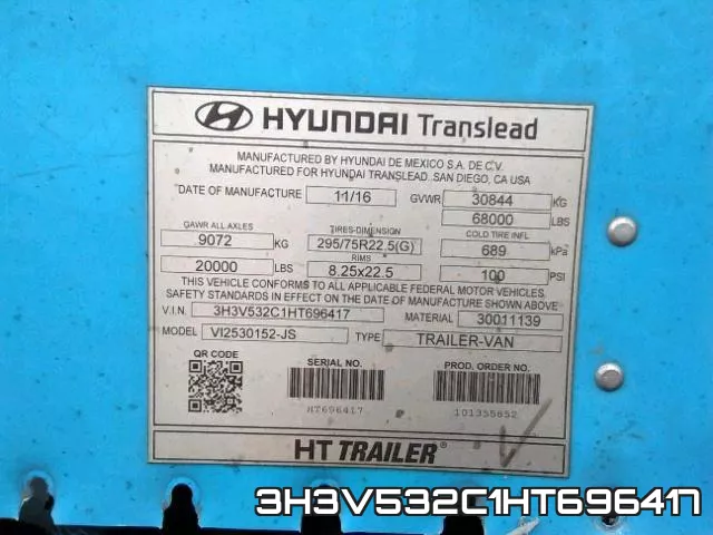 3H3V532C1HT696417 фото 2