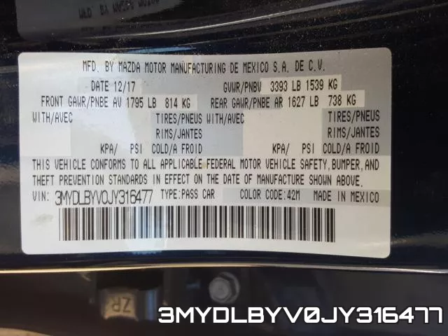 3MYDLBYV0JY316477 фото 2