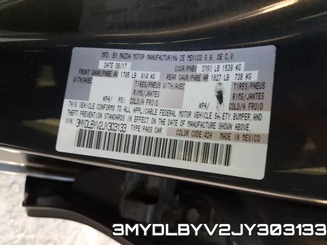 3MYDLBYV2JY303133 фото 2