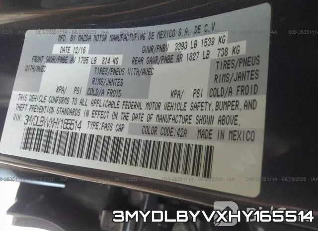 3MYDLBYVXHY165514 фото 10
