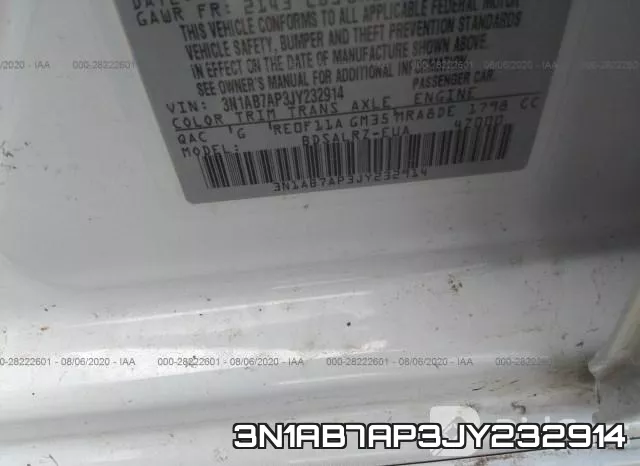 3N1AB7AP3JY232914 фото 10