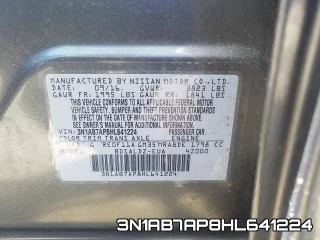 3N1AB7AP8HL641224 фото 2
