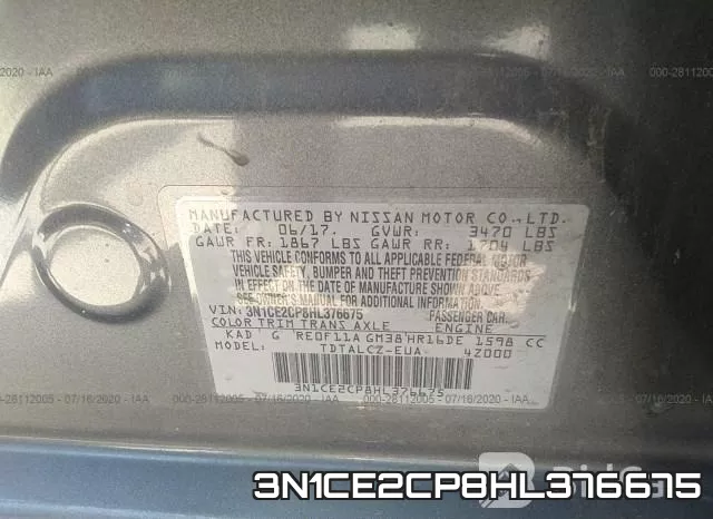 3N1CE2CP8HL376675 фото 10