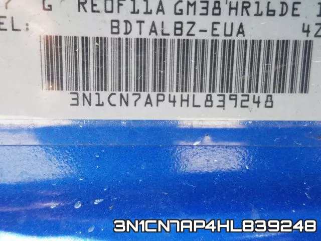 3N1CN7AP4HL839248 фото 2