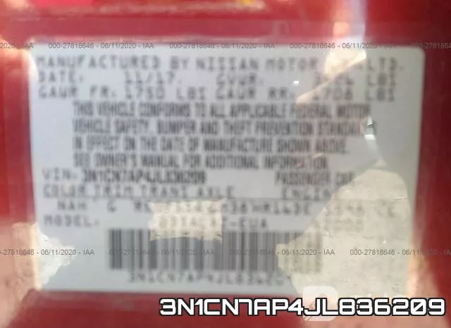 3N1CN7AP4JL836209 фото 10