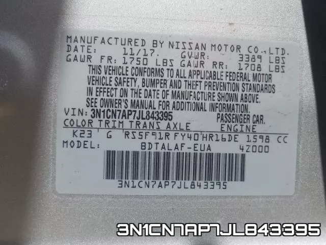 3N1CN7AP7JL843395 фото 2