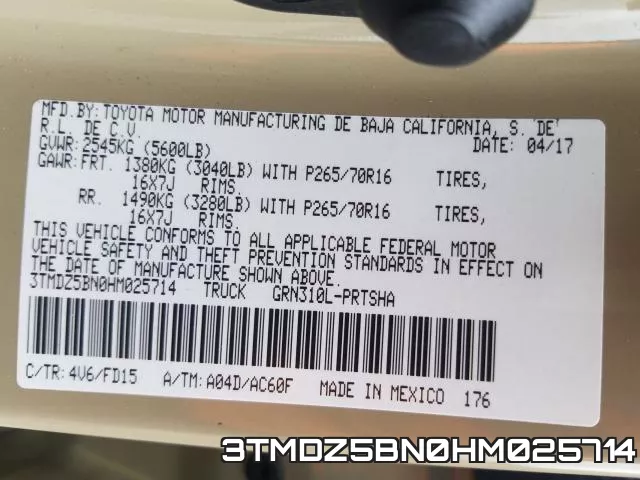 3TMDZ5BN0HM025714 фото 2
