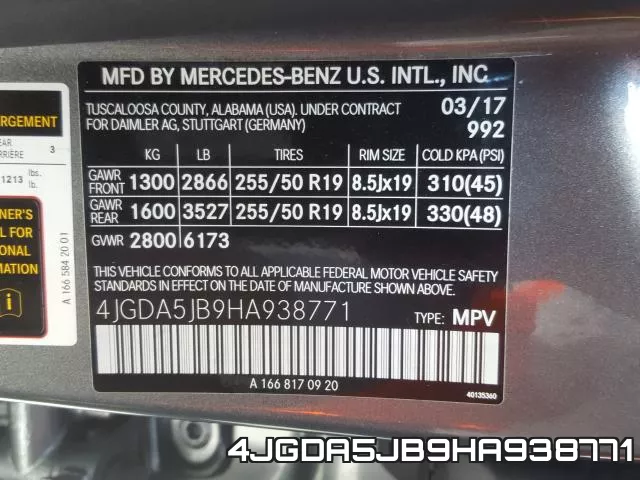 4JGDA5JB9HA938771 фото 2
