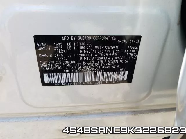 4S4BSANC9K3226823 фото 2