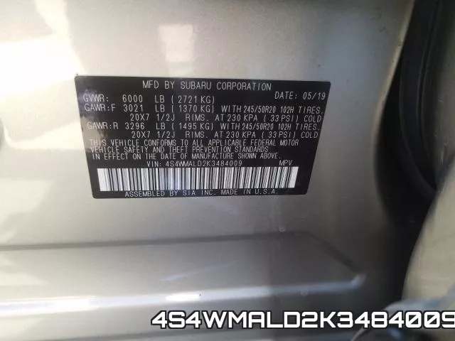 4S4WMALD2K3484009 фото 2