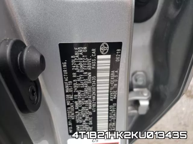 4T1B21HK2KU013435 фото 2