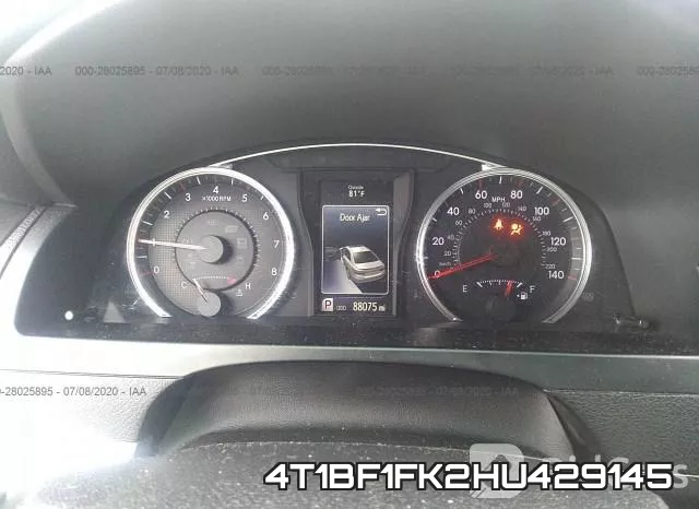 4T1BF1FK2HU429145 фото 8