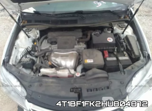 4T1BF1FK2HU804872 фото 2
