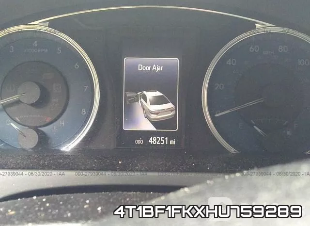 4T1BF1FKXHU759289 фото 8