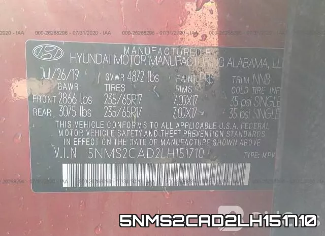 5NMS2CAD2LH151710 фото 10