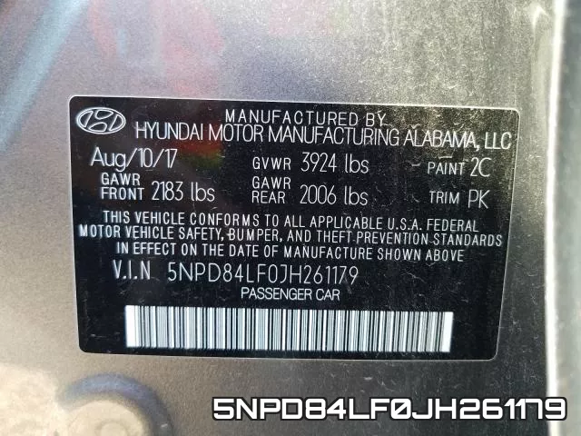 5NPD84LF0JH261179 фото 2