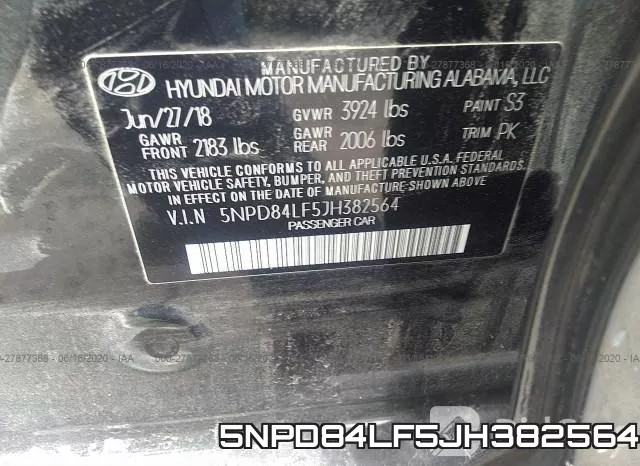 5NPD84LF5JH382564 фото 10