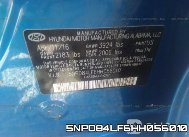 5NPD84LF6HH056010 фото 10