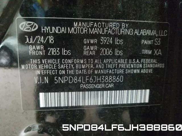 5NPD84LF6JH388860 фото 2