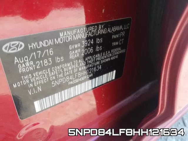 5NPD84LF8HH121634 фото 2