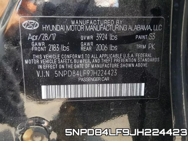 5NPD84LF9JH224423 фото 2