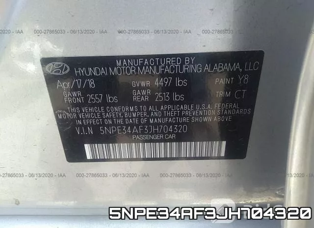 5NPE34AF3JH704320 фото 10