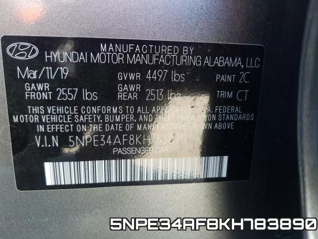 5NPE34AF8KH783890 фото 2