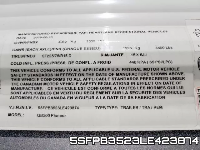 5SFPB3523LE423874 фото 2