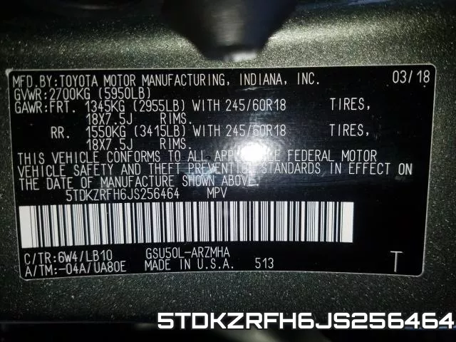 5TDKZRFH6JS256464 фото 2