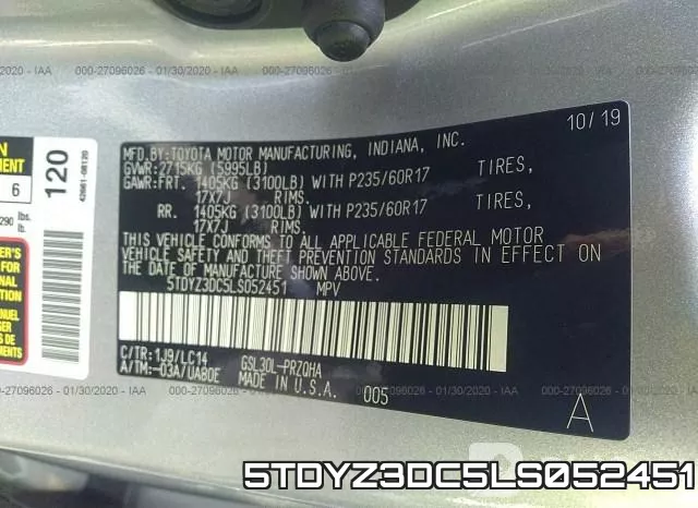 5TDYZ3DC5LS052451 фото 10