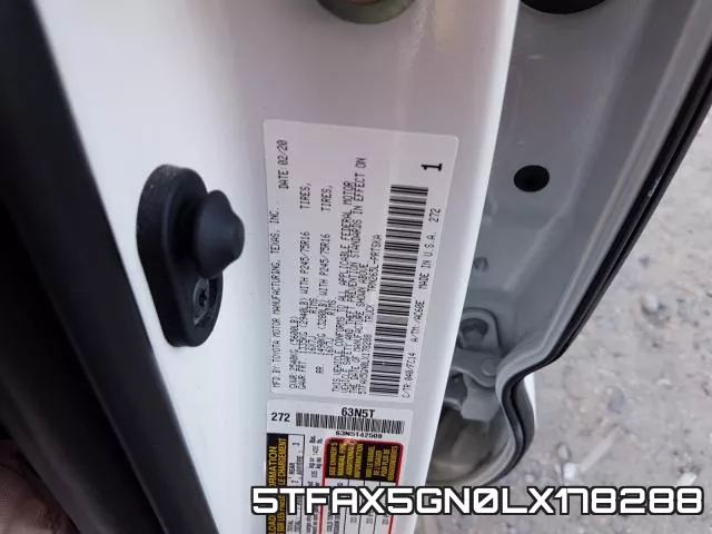 5TFAX5GN0LX178288 фото 2