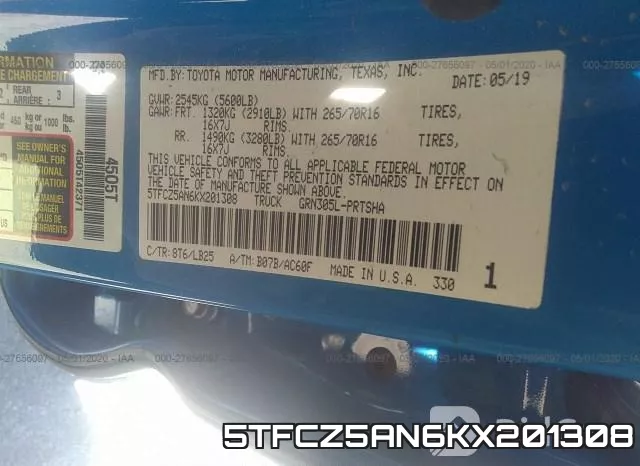 5TFCZ5AN6KX201308 фото 10