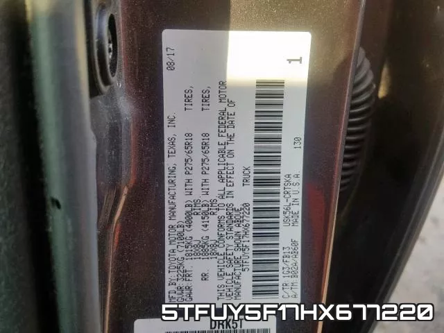 5TFUY5F17HX677220 фото 2