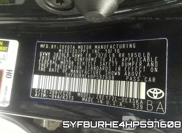 5YFBURHE4HP597608 фото 10