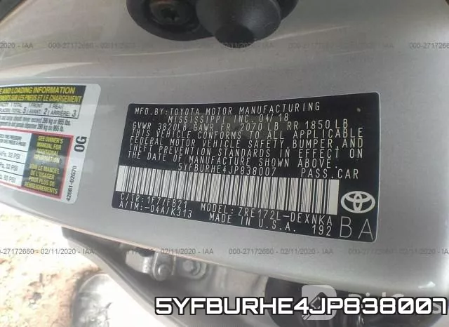 5YFBURHE4JP838007 фото 10