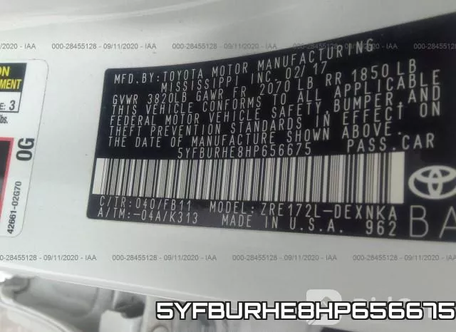 5YFBURHE8HP656675 фото 10
