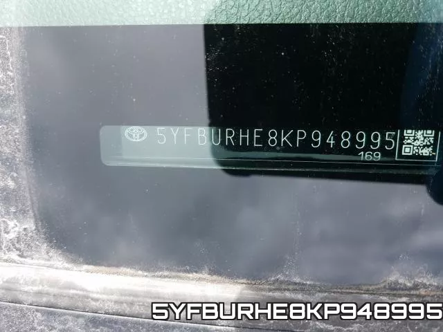 5YFBURHE8KP948995 фото 2