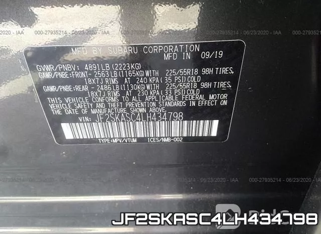 JF2SKASC4LH434798 фото 10