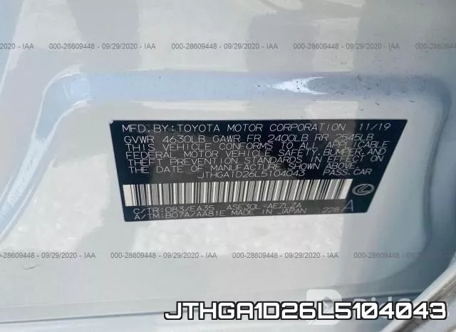 JTHGA1D26L5104043 фото 10