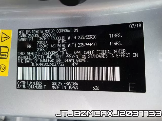 JTJBZMCAXJ2037733 фото 2