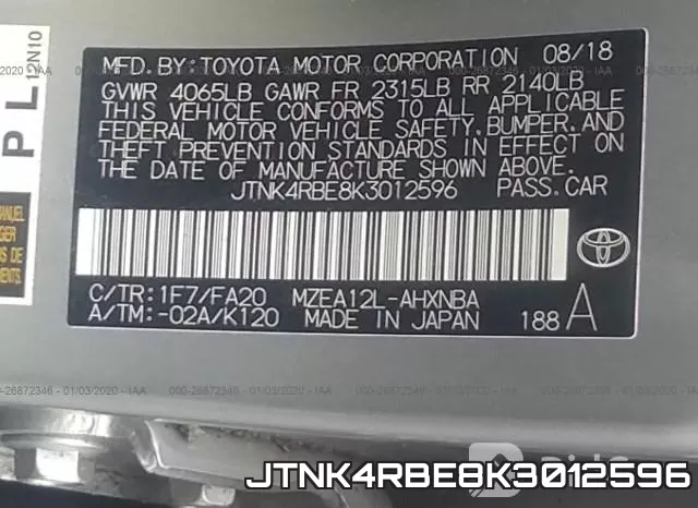 JTNK4RBE8K3012596 фото 10