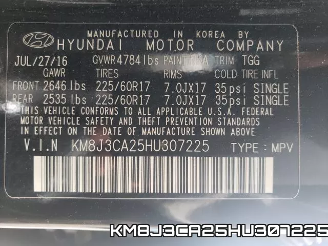 KM8J3CA25HU307225 фото 2