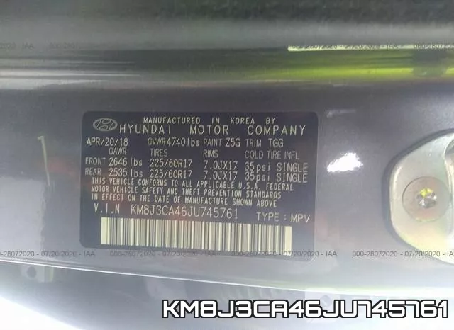 KM8J3CA46JU745761 фото 10
