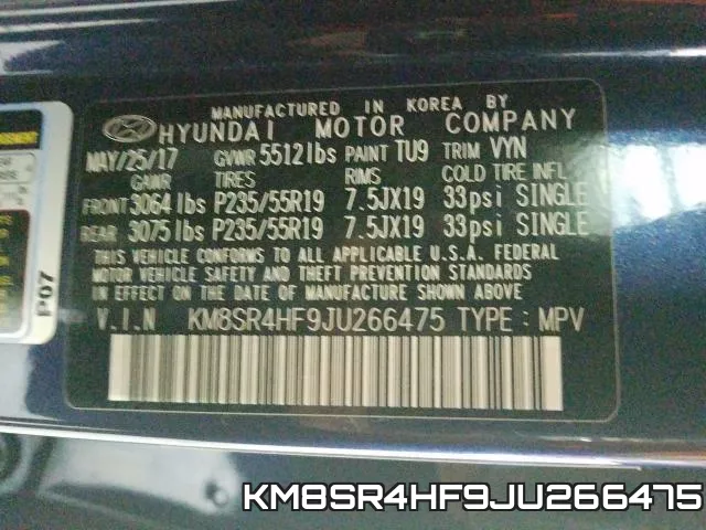 KM8SR4HF9JU266475 фото 2