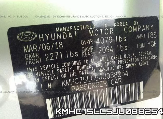 KMHC75LC5JU088254 фото 10