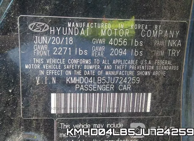 KMHD04LB5JU724259 фото 10
