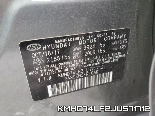KMHD74LF2JU571712 фото 2