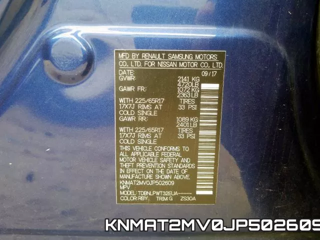 KNMAT2MV0JP502609 фото 2