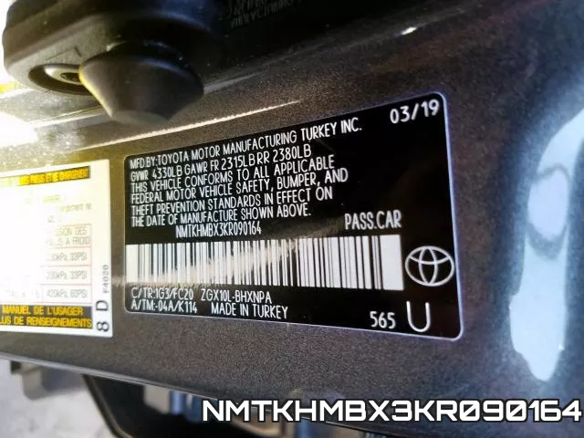 NMTKHMBX3KR090164 фото 2