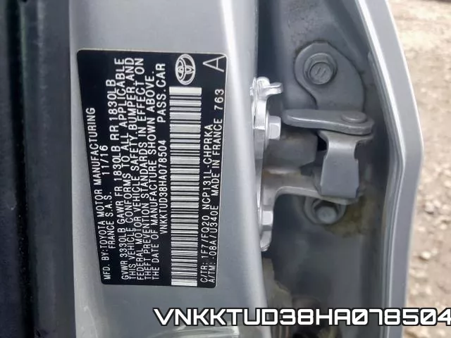VNKKTUD38HA078504 фото 2